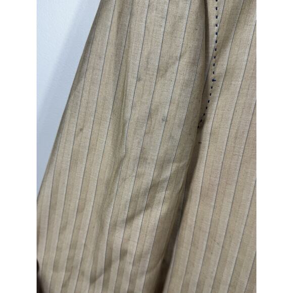 Valentino Ferrel Superior 150’s Beige Pinstripe Suit Jacket 48L / Pants 43L - Picture 3 of 12